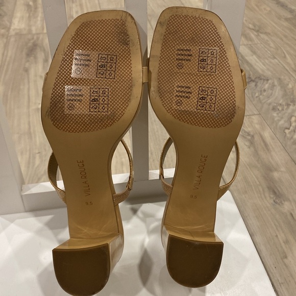 Villa Rouge Bass Slides, beige sandals for summer, Women's Sandals, women SZ 9.5 - Picture 6 of 7